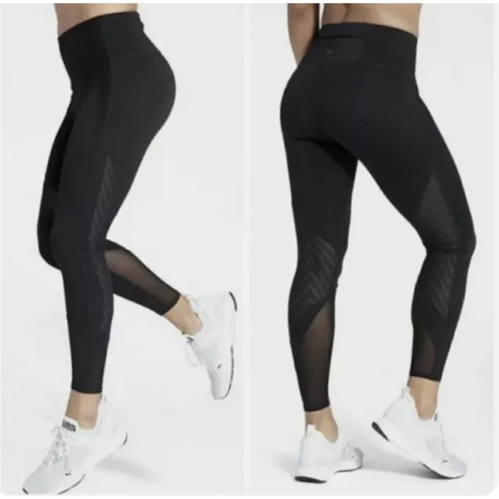ATHLETA High Rise Precision 7/8 Tight Black Run Active Athleisure Size Small